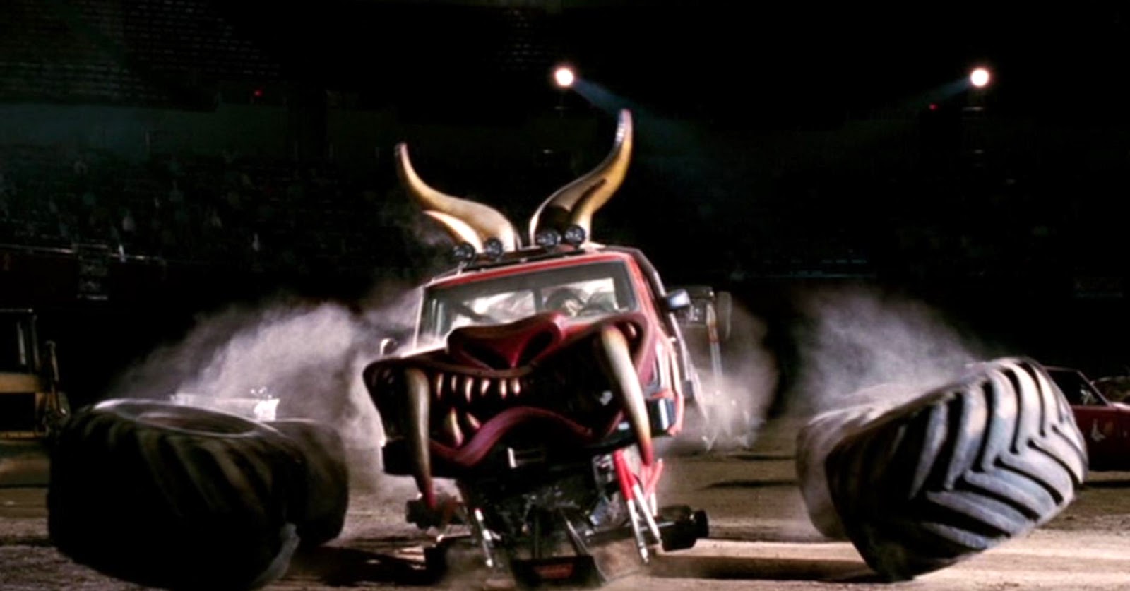 Just A Car Guy only Herbie can land on, and destroy, a monster truck