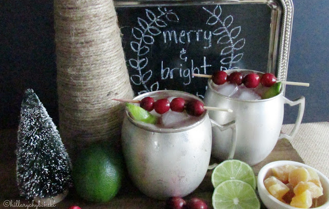 Festive Cranberry Moscow Mules