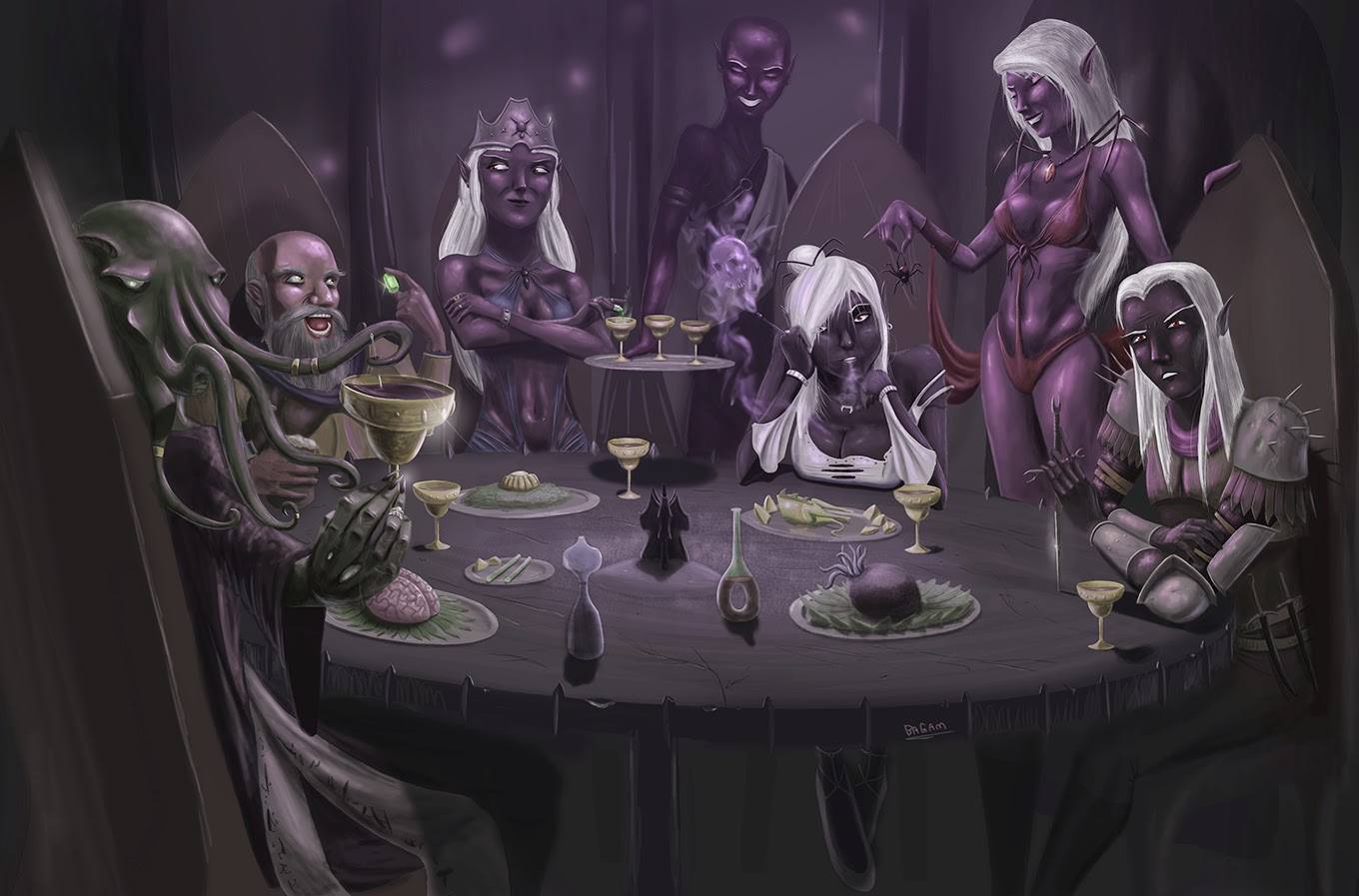 Venger's old school gaming blog: Roleplaying in the Dark Elf City