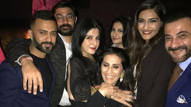 Anand Ahuja in Sonam Kapoors family function