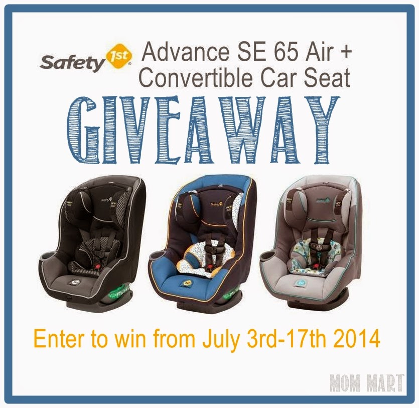 Safety 1st Advance SE 65 Air +  convertible car seat giveaway #MomMart #Win #Giveaway #CarSeat