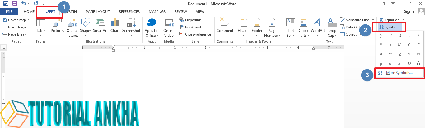 Cara mudah menambahkan Syimbol di Microsoft Word