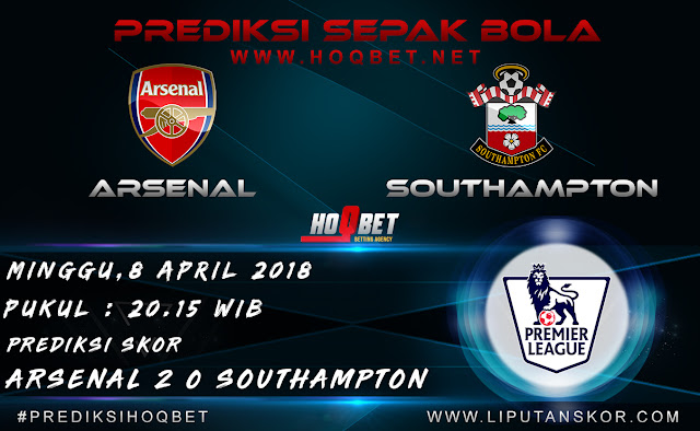 Prediksi Arsenal vs Southampton 8 April 2018 http://www.liputanskor.com/