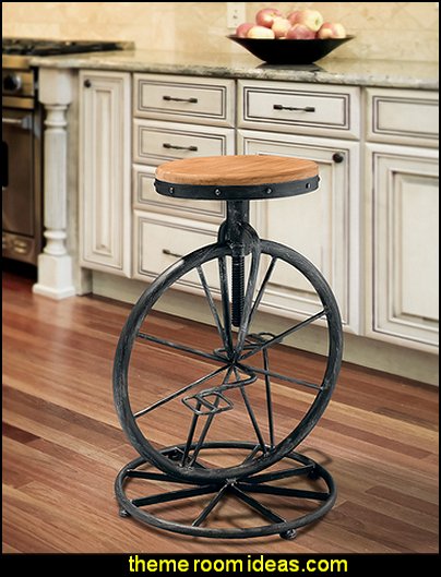Christopher Knight Home Michaelo Bicycle Wheel Adjustable Barstool Christopher Knight Home Michaelo Bicycle Wheel Adjustable Barstool