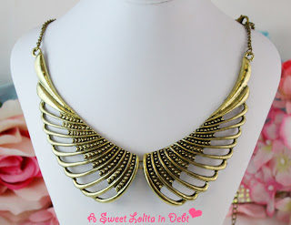 Wings necklace, wings jewelry