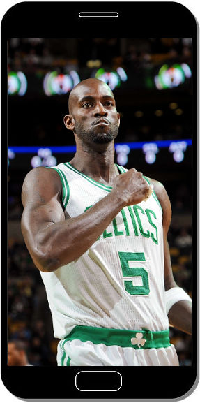 Kevin Garnet Boston Celtics Basket NBA - Fond d'Écran en QHD pour Mobile