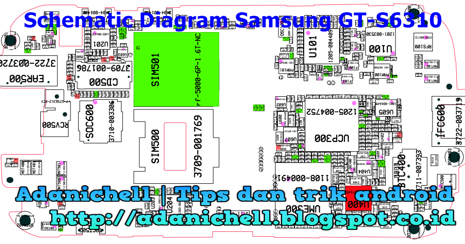 Schematic Diagram Samsung GT-S6310 | ADANICHELL