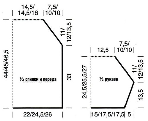 Выкройка пуловера pulover svyazannii spicami letniipulover vyazaniespicami vyazaniespicami shemaiopisanie