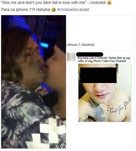 SHOCKING! Was Chokoleit Only Kissed by a Guy in His Scandal Video in Exchange for an iPhone 7? SHOCKING! Was Chokoleit Only Kissed by a Guy in His Scandal Video in Exchange for an iPhone 7?