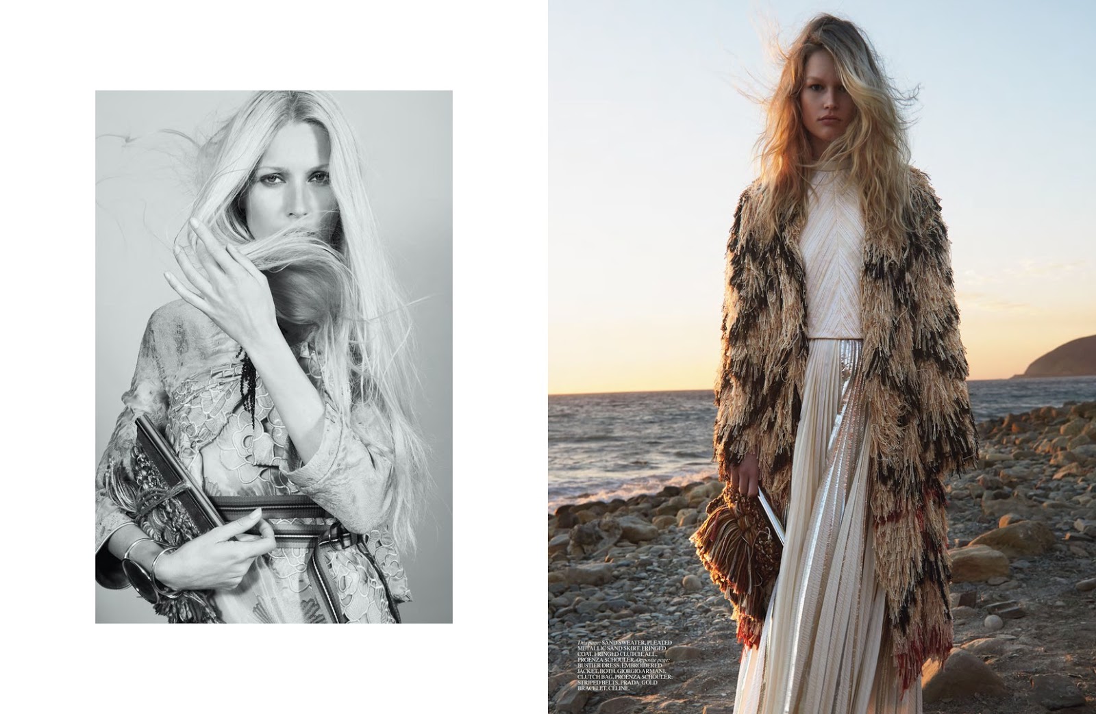anna ewers and kirsty hume by glen luchford for self service spring ...