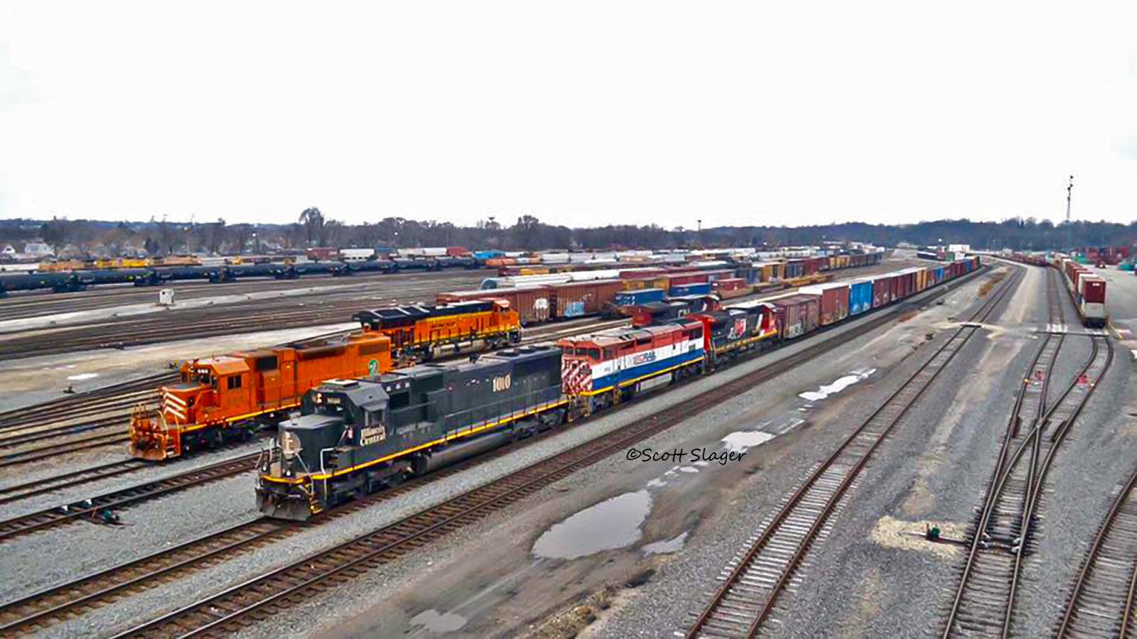 Towns and Nature Joliet, IL CN/EJ&E's Joliet Yard, Roundhouse and Shops