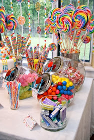 Willie Wonka Charlie and the Chocolate Factory Birthday party ideas for kids and Candy Decorations