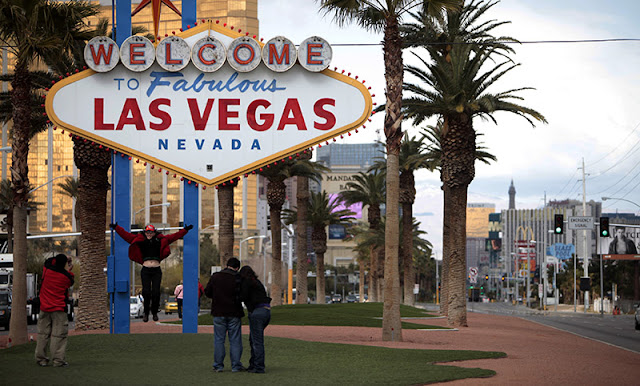 Localização da placa Welcome to Fabulous Las Vegas Localização da placa Welcome to Fabulous Las Vegas