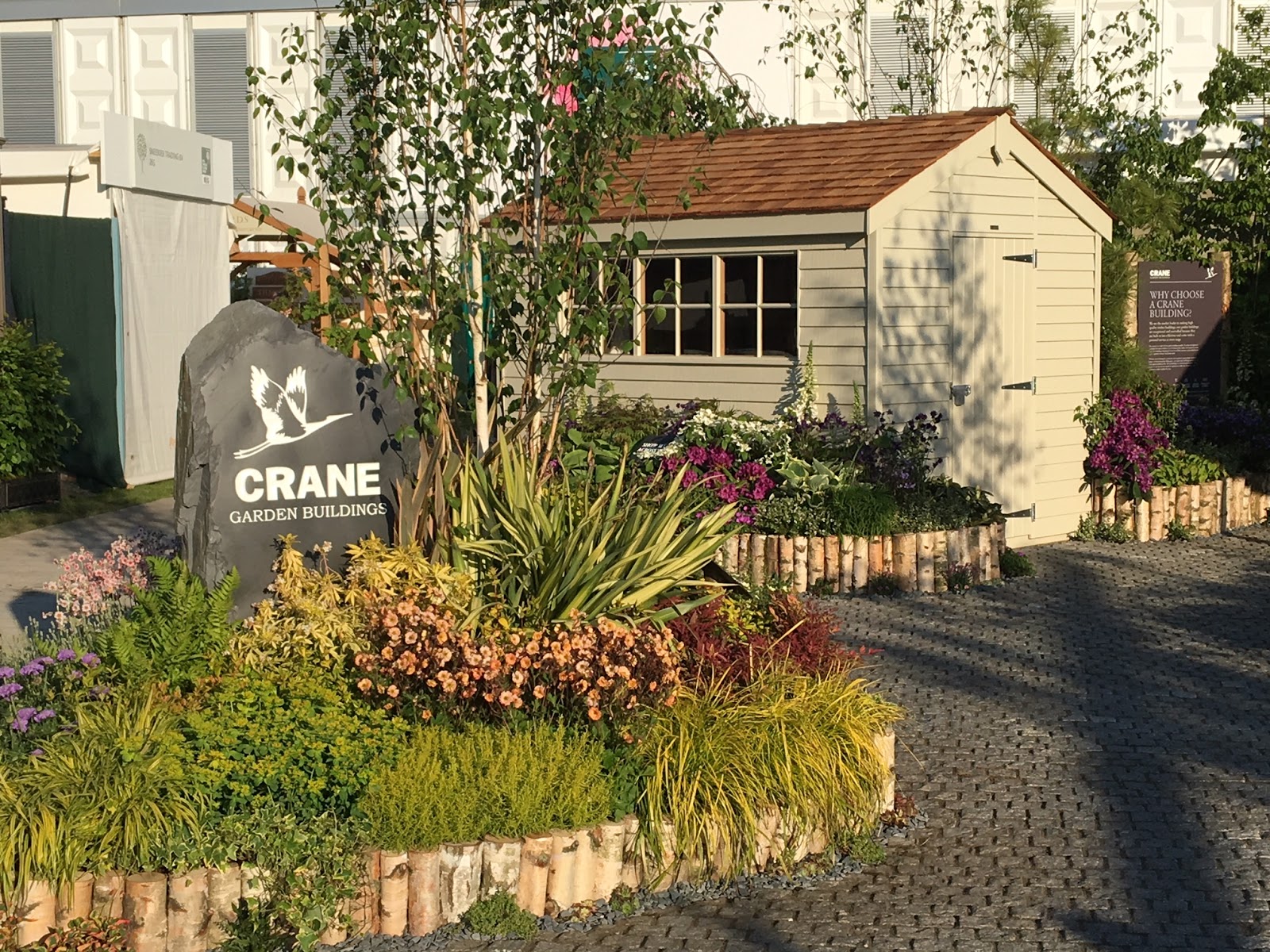 shedworking: crane garden buildings at chelsea flower show