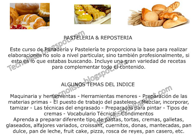 "Curso Manual Panadería, Pastelería2"