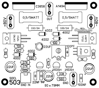Power amplifier untuk lapangan SOCL 503