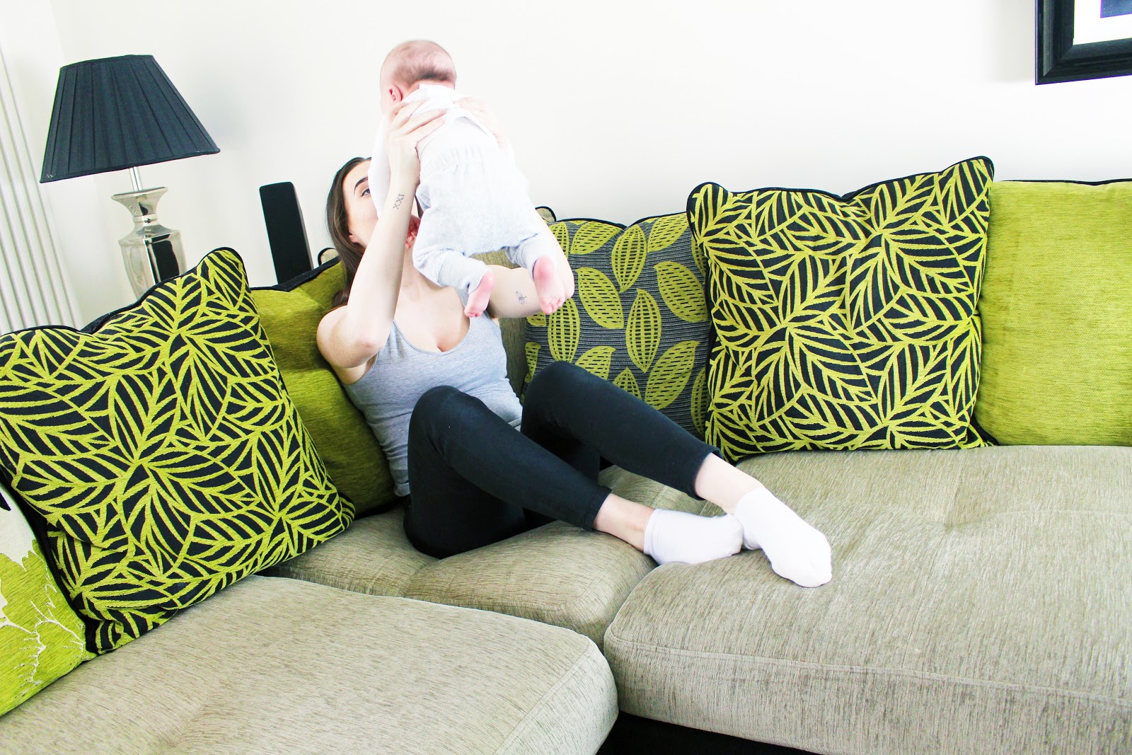Young Mother With Newborn Young Mother With Newborn Struggles Post Natal Depression