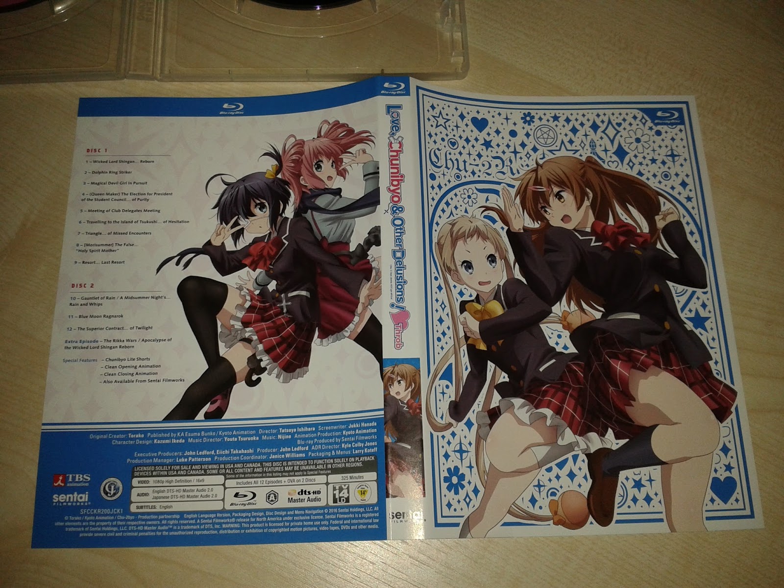 Love Chuunibyou & Other Delusions Season 1 - 2 + Extras Anime DVD English  Dubbed