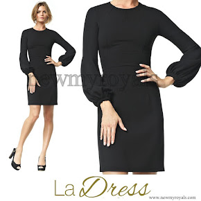 Queen Maxima Style LA DRESS Maria schwarz dress
