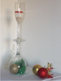 Centro de mesas con copas