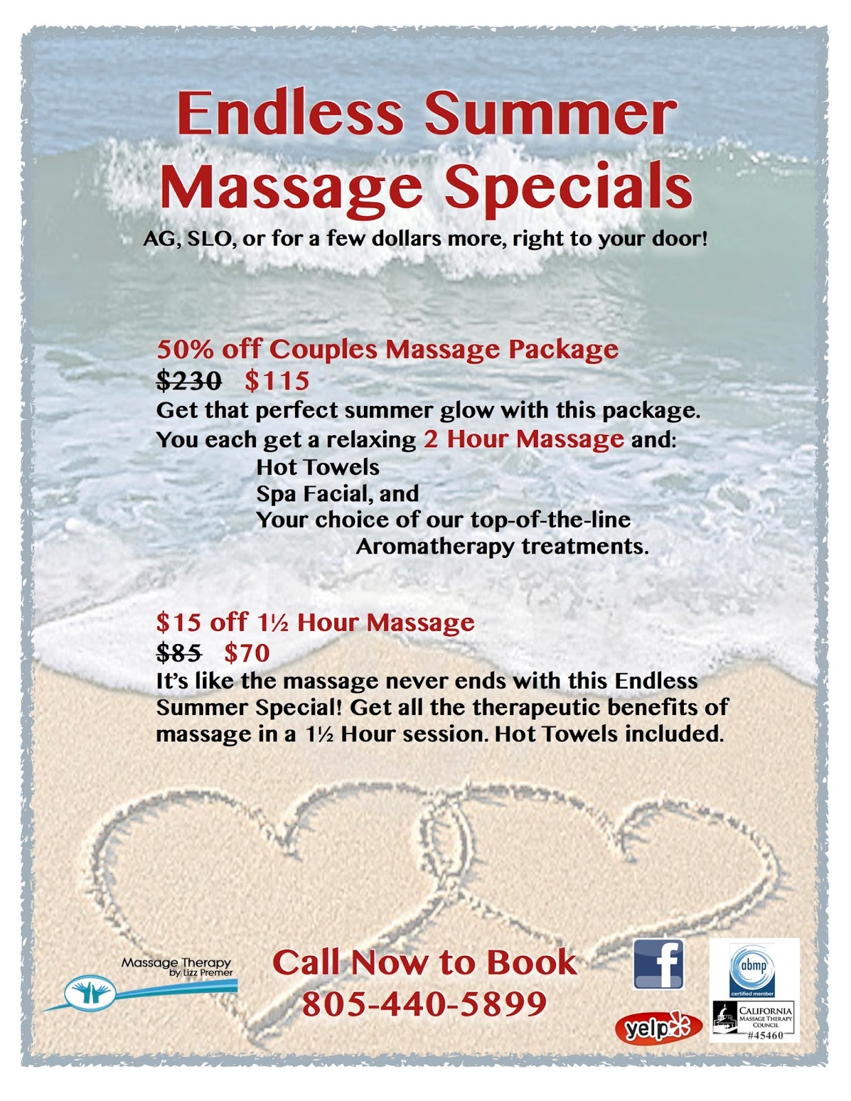 Massage Therapy by Lizz Premer Awesome Endless Summer Massage Specials!