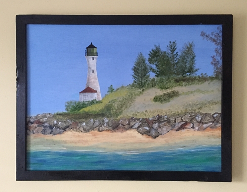 Dad's painting of lighthouse