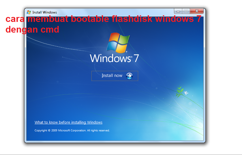 Membuat Bootable Windows 7 Dengan Rufus