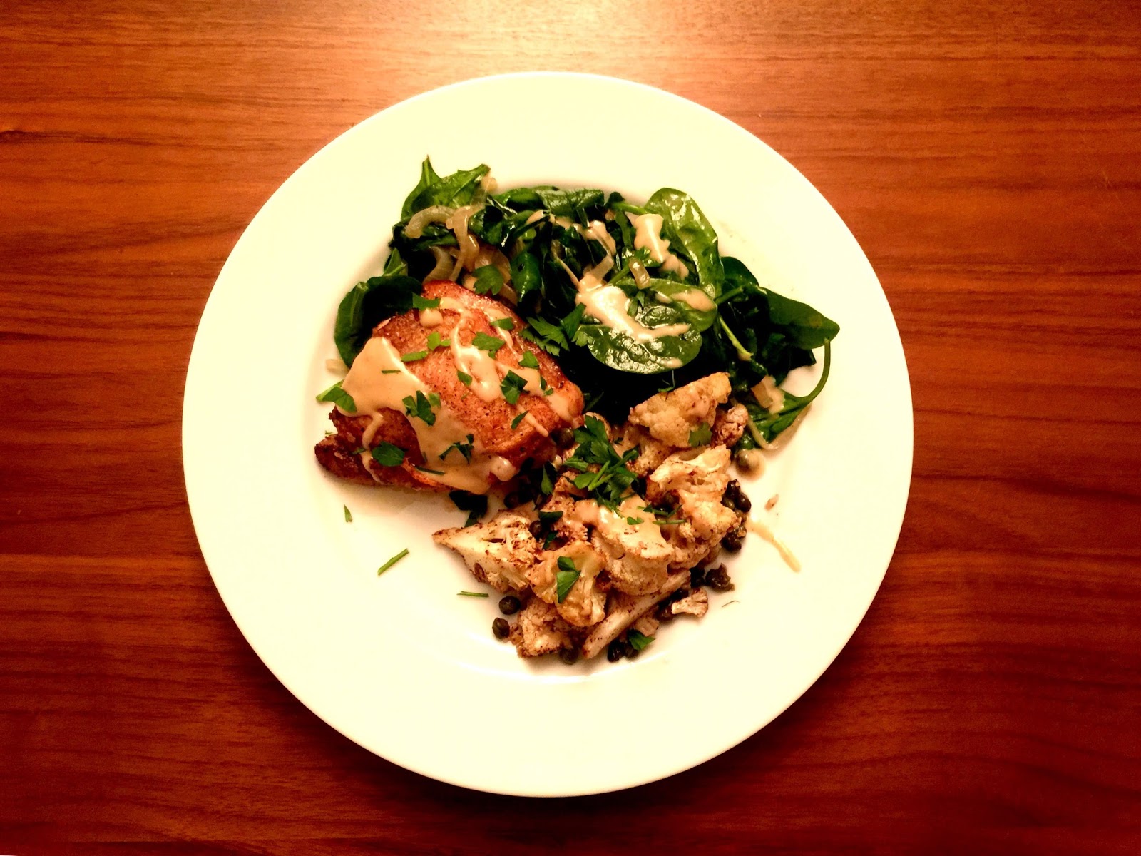 Recipe Review PLATED PanRoasted Chicken Thighs with Crispy