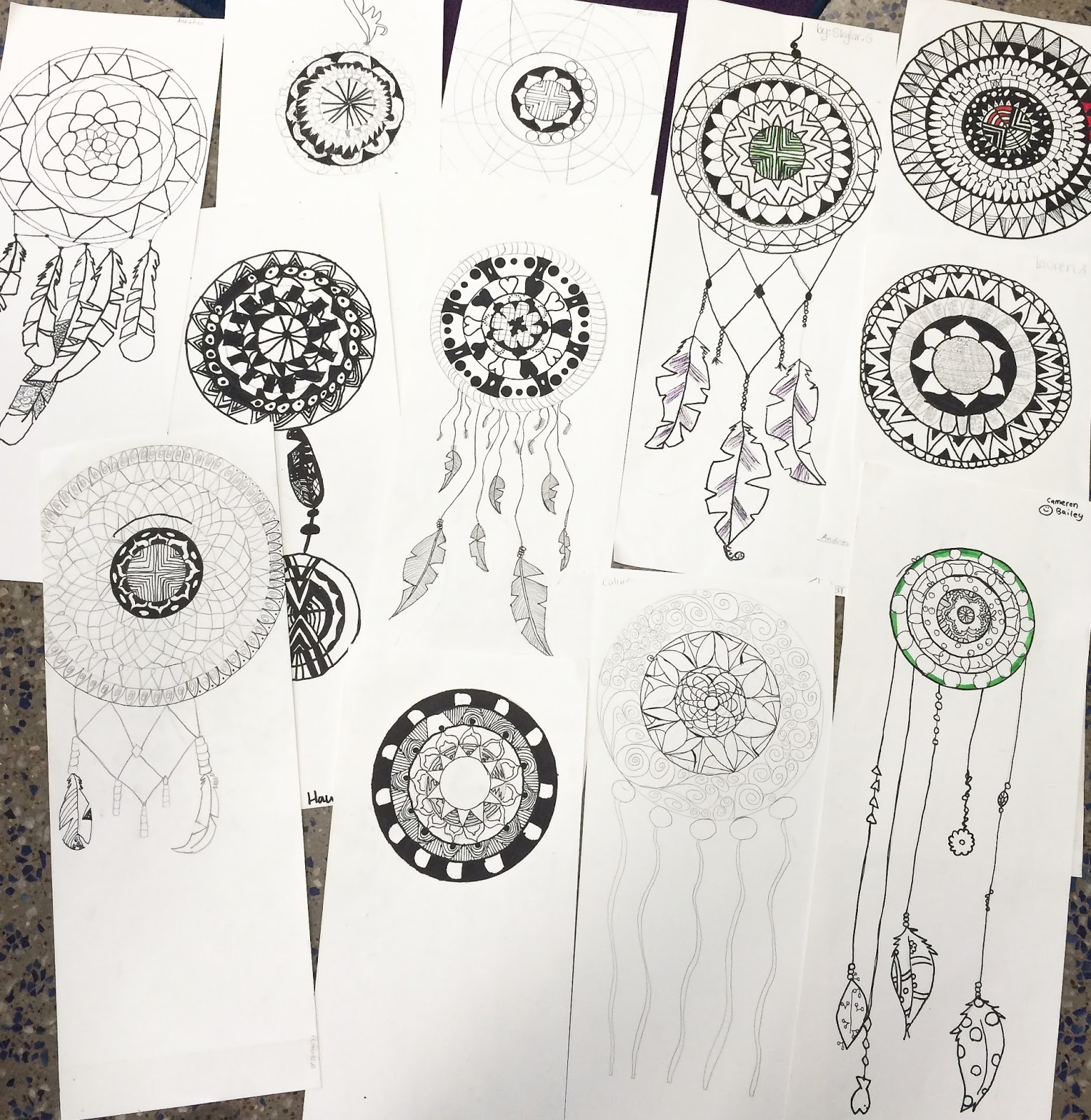 smART Class Dream Catchers