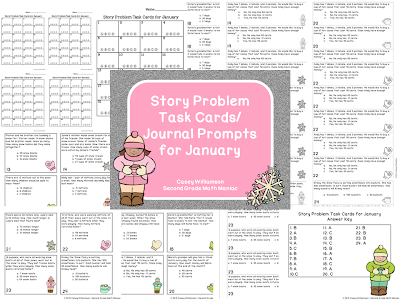 http://www.teacherspayteachers.com/Store/Second-Grade-Math-Maniac/Category/Monthly-Story-Problem-Task-Cards