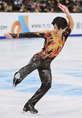 Tatsuki Machida (JPN) udfører sit lange program ved Rostelecom Cup 2013