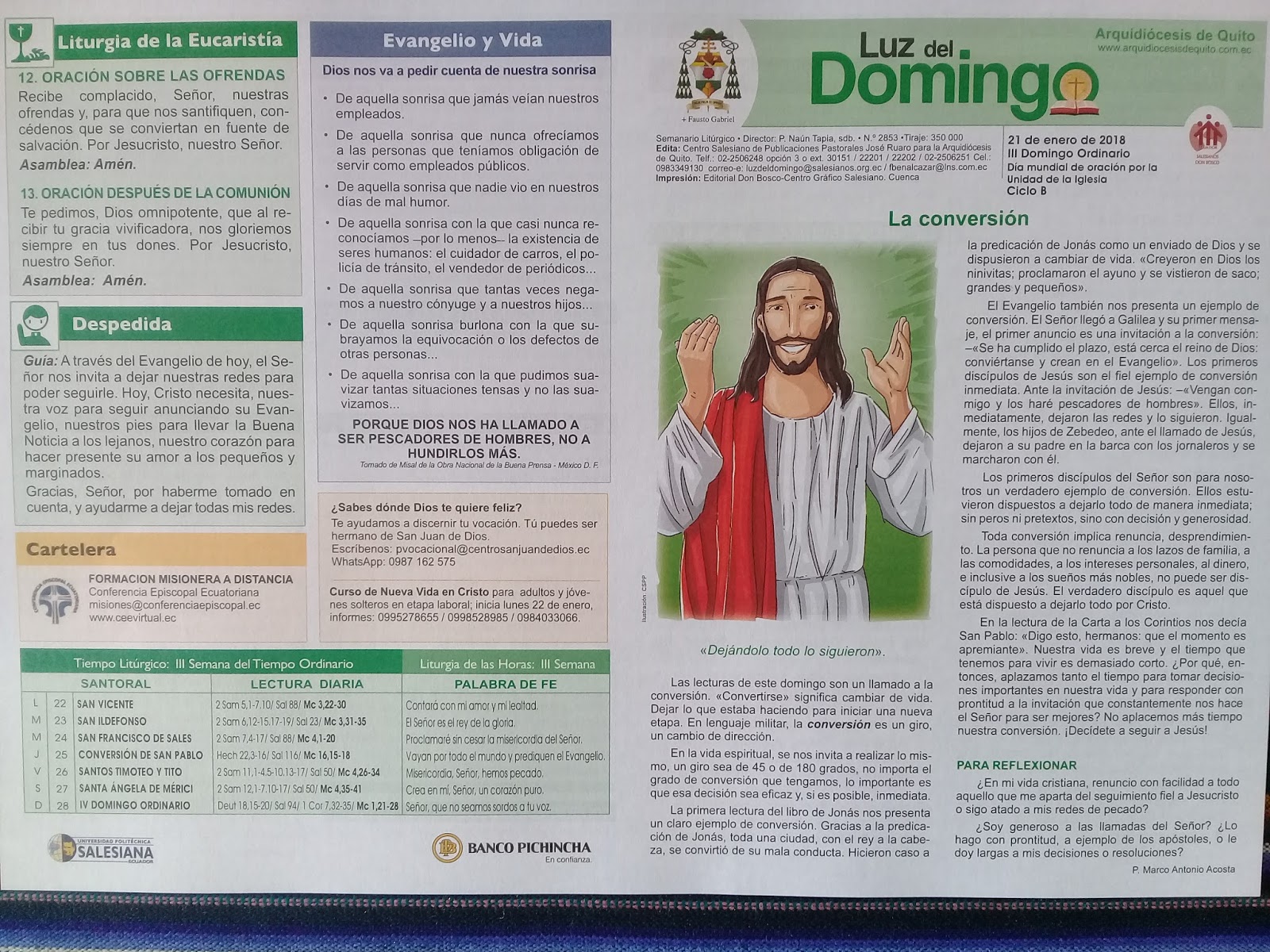 Hoja Dominical 21012018