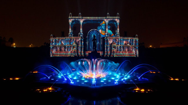 Musical Fountains WATER SHOW Akshardham Musical Fountains - Akshardham