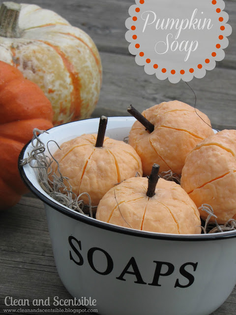 Pumpkin soaps from Clean & Scentsible are not only a perfect and easy fall craft but they're great for gifts too