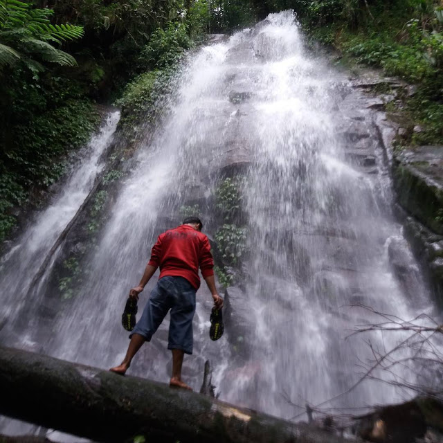 Curug Sibelik Air Terjun Susun Desa Kalitengah Blado