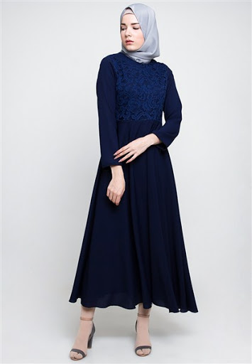 Model gamis brokat terbaru Model gamis brokat terbaru