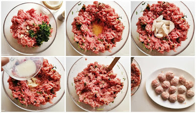 Preparación de albóndigas caseras