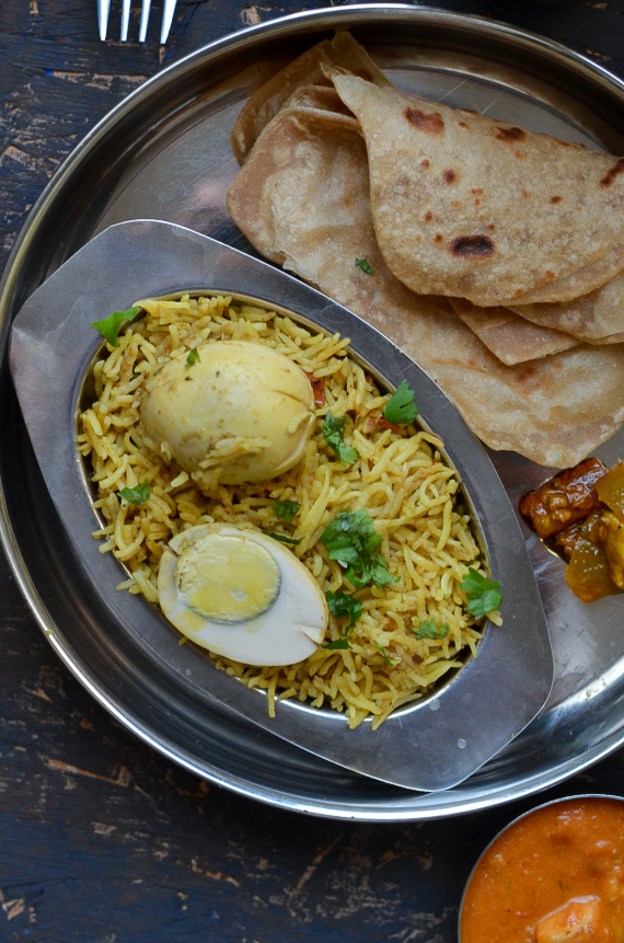 egg biryani in rice cooker
