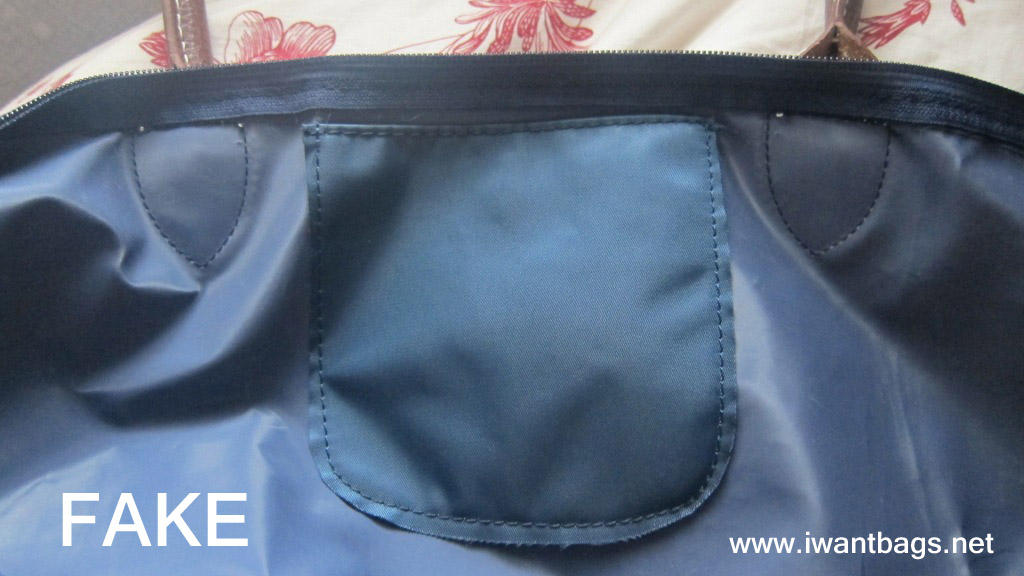An easy one; Authentic Longchamp's snaps are reinforced with clear ...