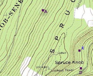 elevation on topographic map