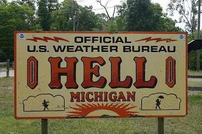 Hell Michigan sign