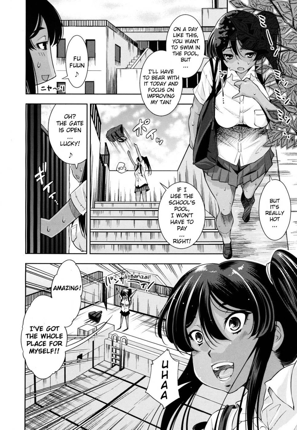 Hentai Manga Comic-Slippery School Play-Read-2