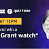 Amazon Fossil Quiz – Answer & Win Fossil Grant Watch