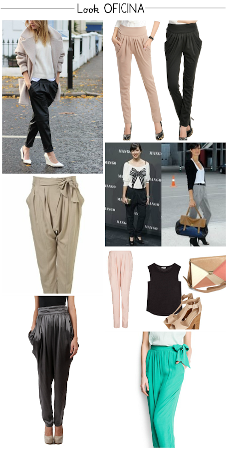 pantalón baggy look oficina