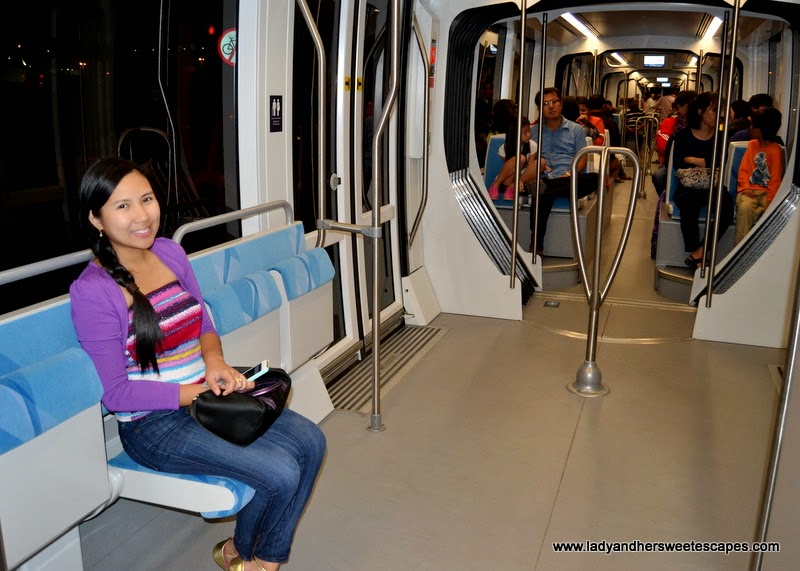 Dubai Tram cabin for silver NOL card holders