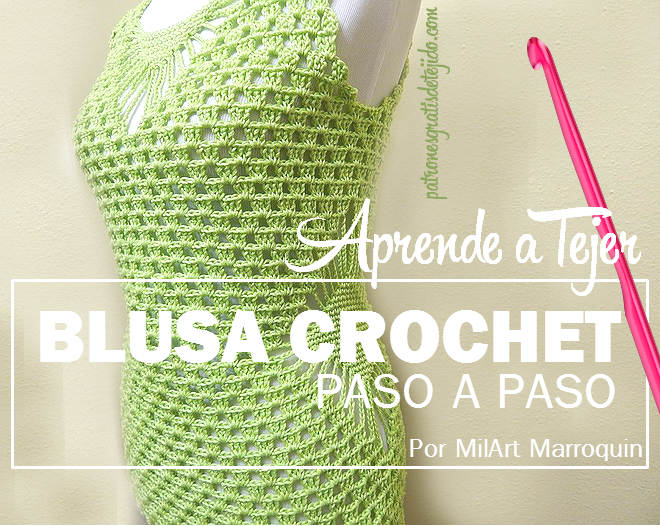 a tejer delicada blusa crochet Tutorial en video