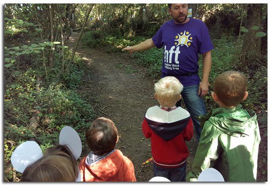 Obviously we weren't left to fend for ourselves in the woods - we had a HFT guide with us the whole time and Paul was fantastic!  He was great with the kids, controlled them better than any one of us adults, got them joining in, calling out and at one point holding Max's hand to the next event!