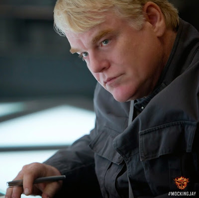 Philip Seymour Hoffman in The Hunger Games Mockingjay Part 1