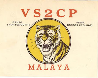 vs2cp Vintage QSL Cards From Malaya