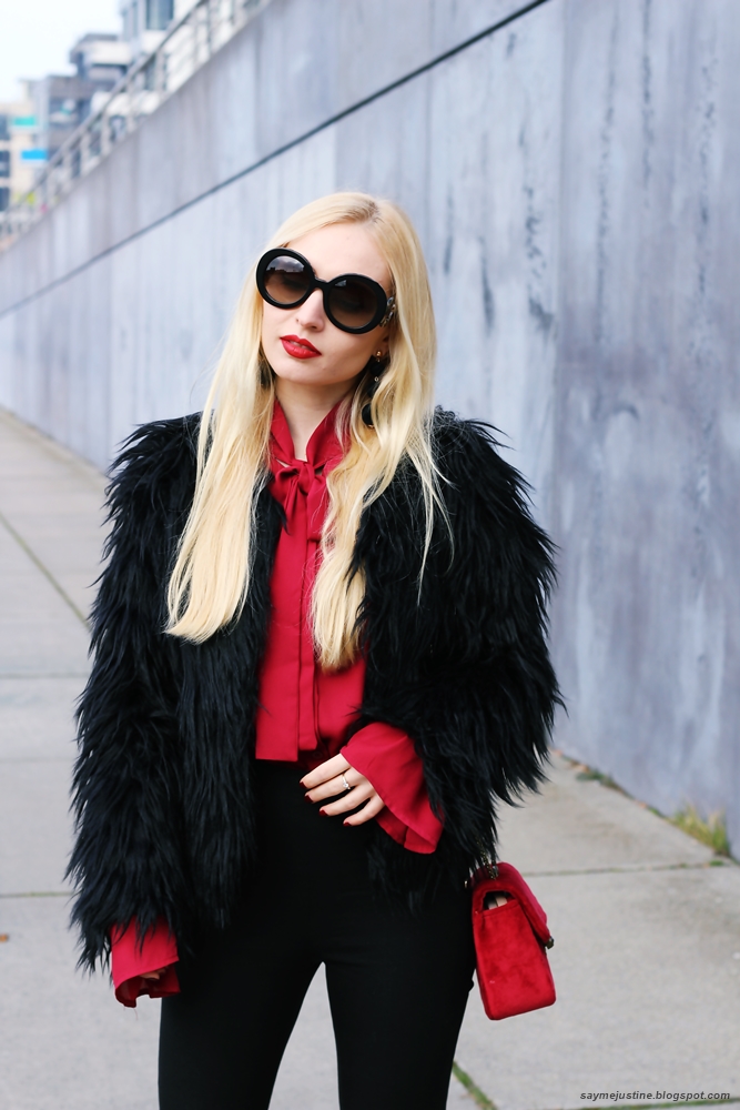 OOTD / Burgundy Blouse